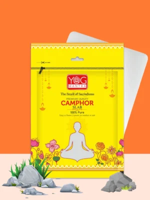 image of yogmantra camphor slab 50gm