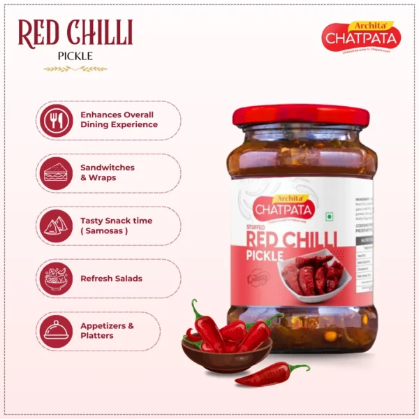 Archita Chatpata Red Chillie Pickle Usage