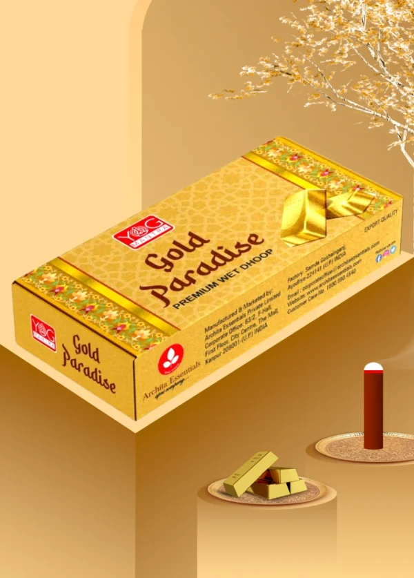 YogMantra Gold Paradise Premium Wet Dhoop (Pack of 4)