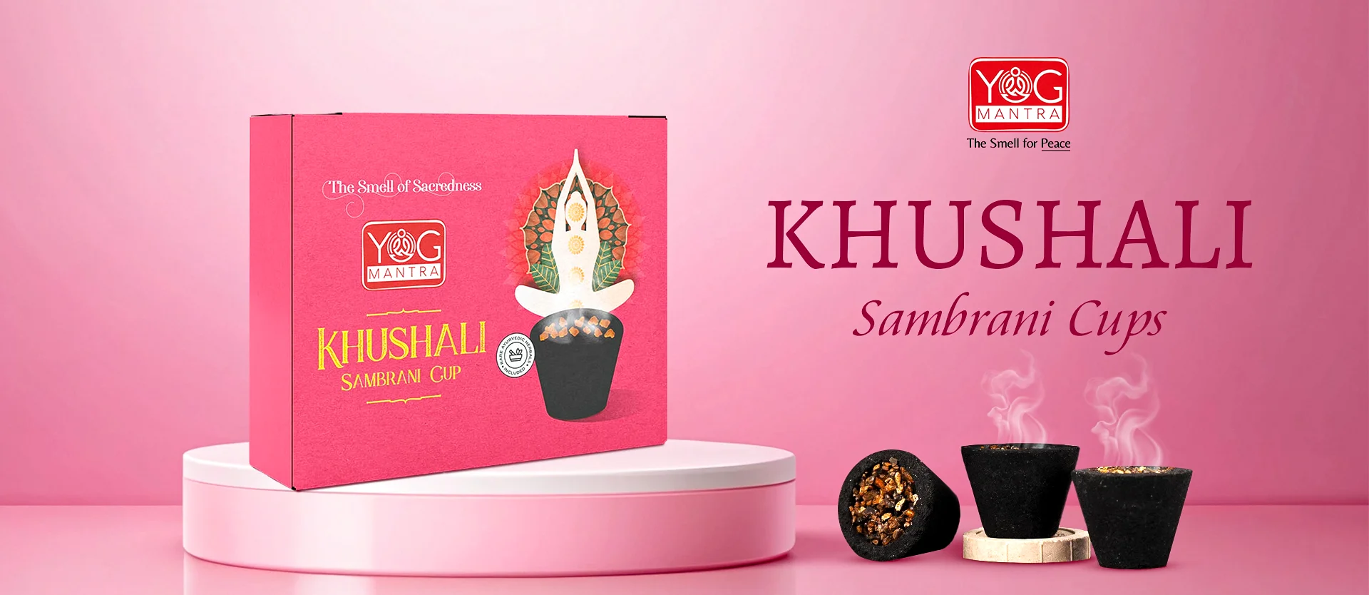 khushali sambrani hawan cups desktop banner