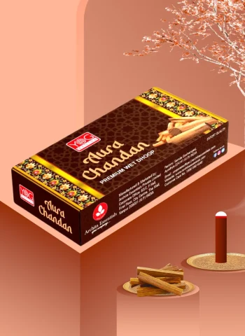 YogMantra Aura Chandan Premium Wet Dhoop (Pack of 4)